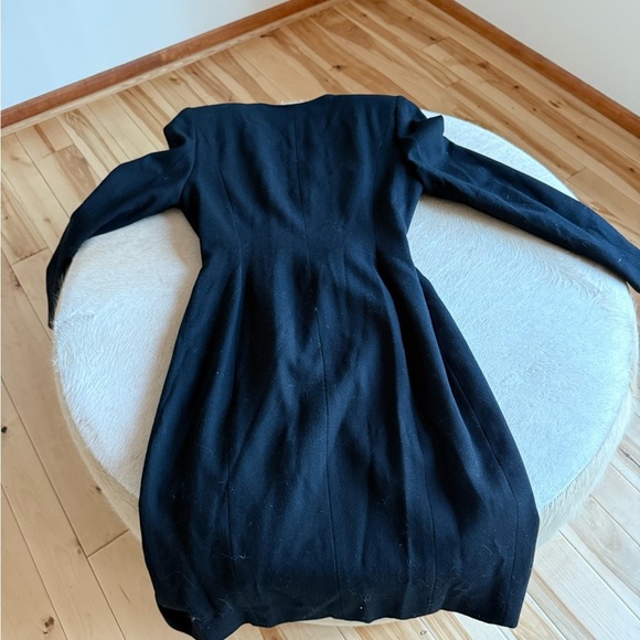 Bicci by Florine Wachter Elegant Black Midi Dress- long sleeve- ssshhh luxury - Picture 9 of 11